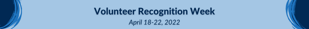 Volunteer Recognition Week text and graphic