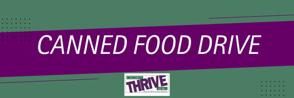 Canned Food Drive banner