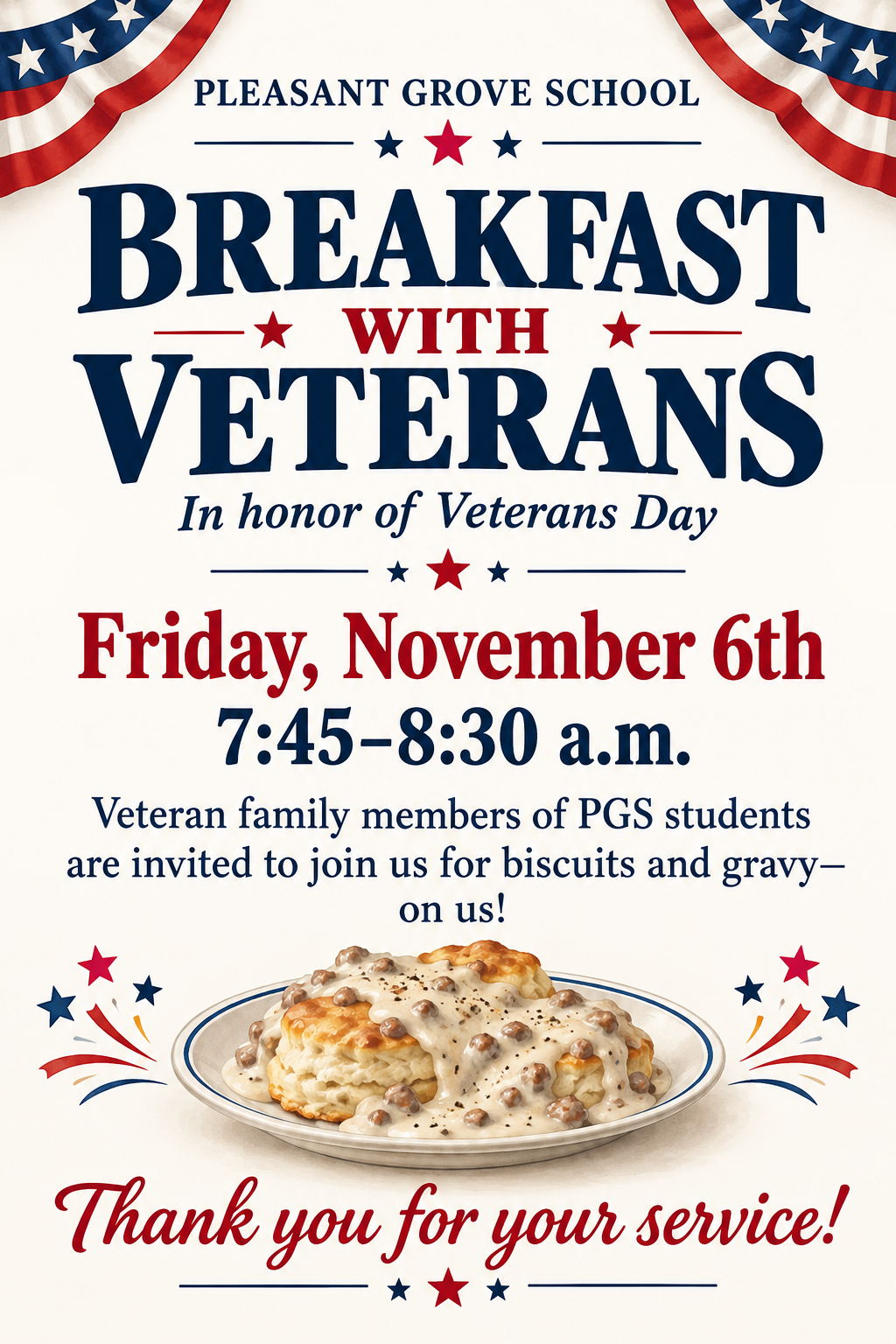 Nov. 6th Breakfast w/ Veterans