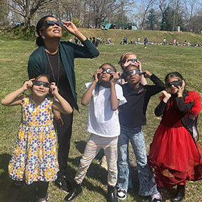 eclipse-watchers at Johnson