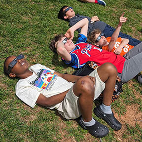eclipse-watchers at Walker