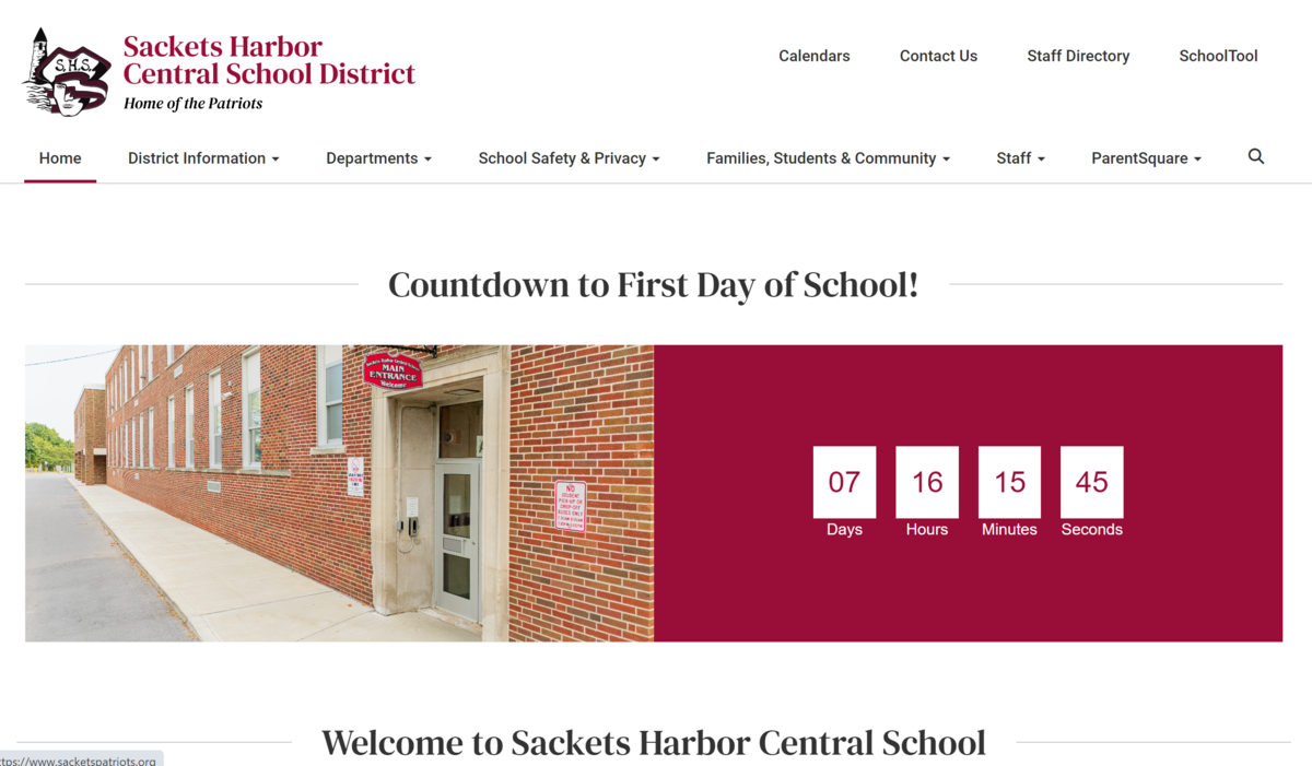 Sackets Harbor Central School Home