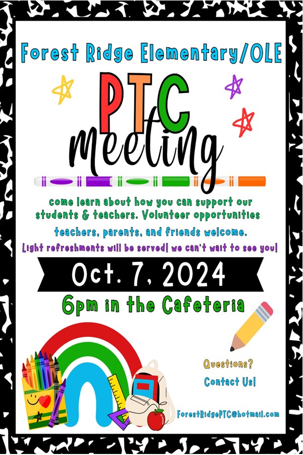 PTC meeting flyer