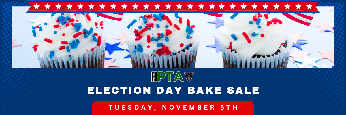 A cupcake with white frosting and red and blue starsDescription automatically generated