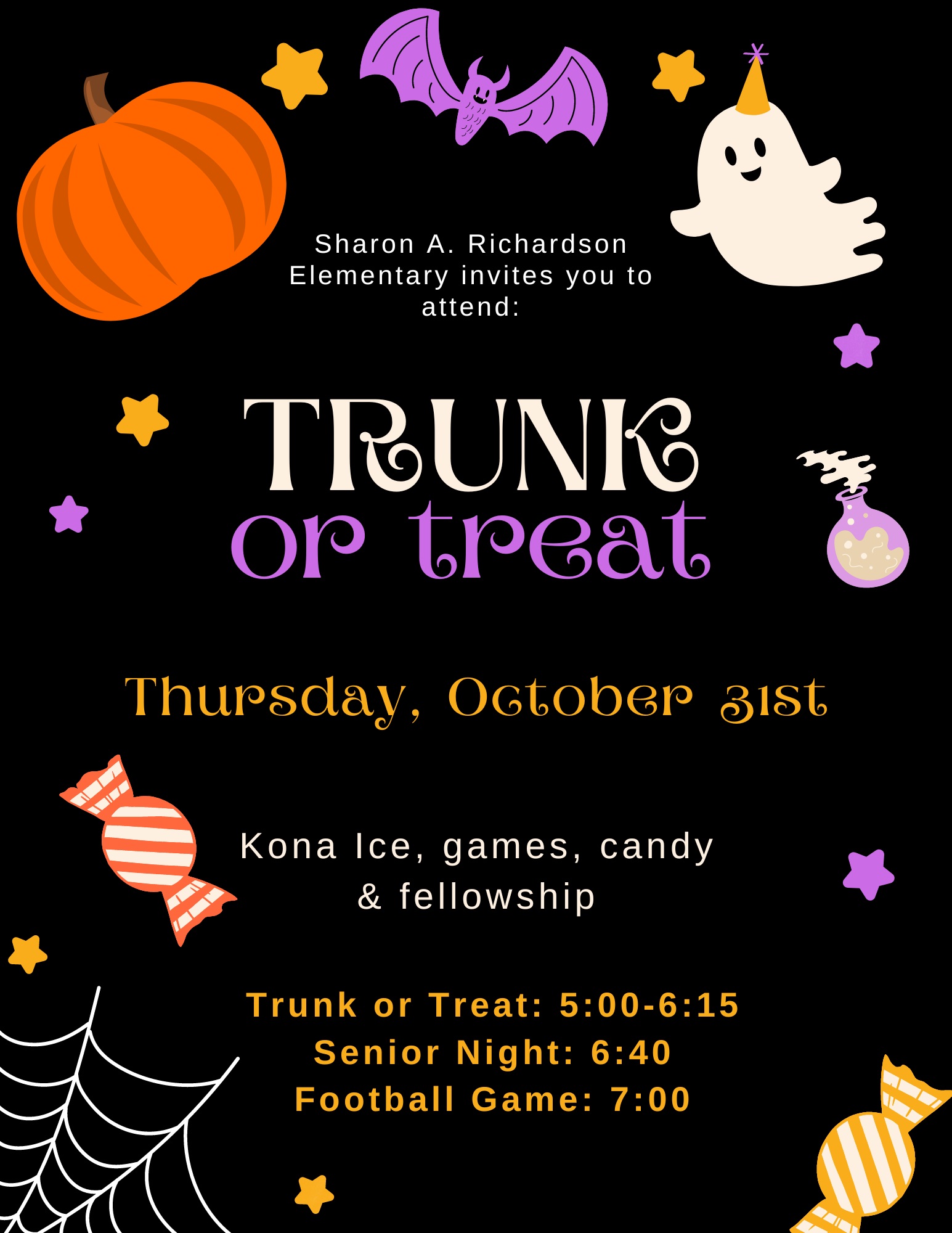 Trunk or Treat oct 31st