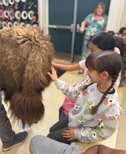 Image of students at Cucamonga Elementary School's assembly.