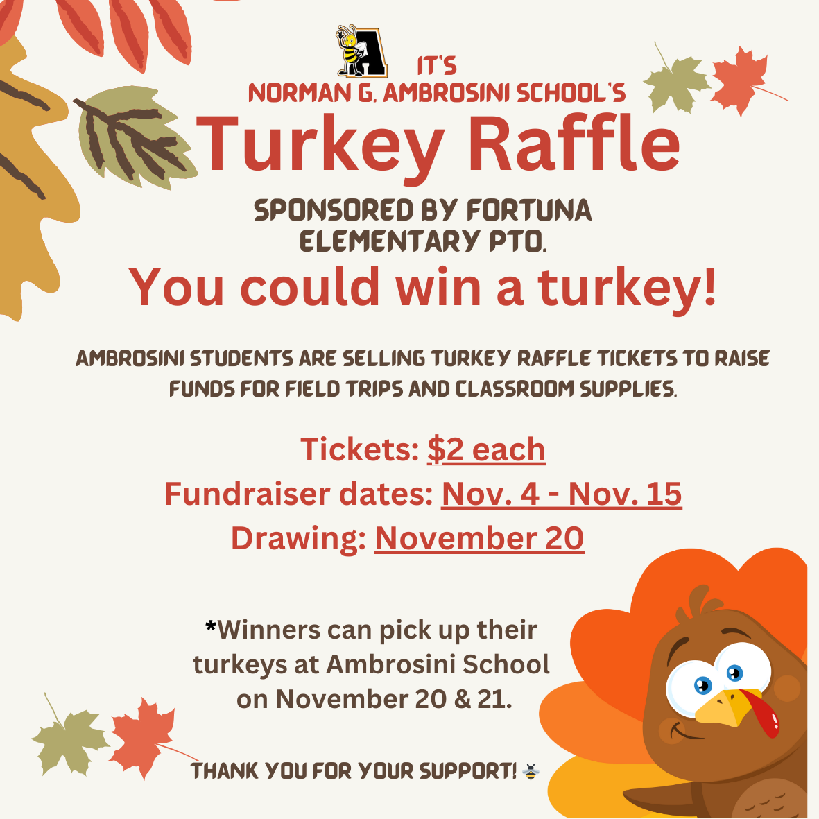 Turkey Raffle Flyer