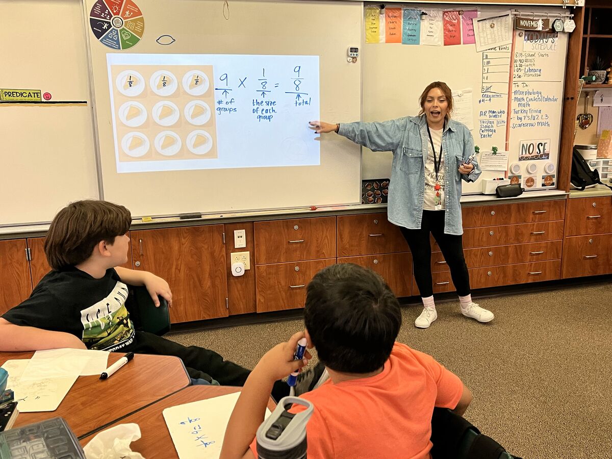 Image of teacher leading a lesson.