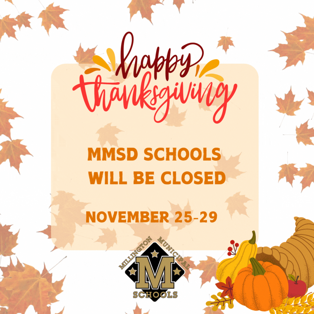 Thanksgiving falling leaves announcement