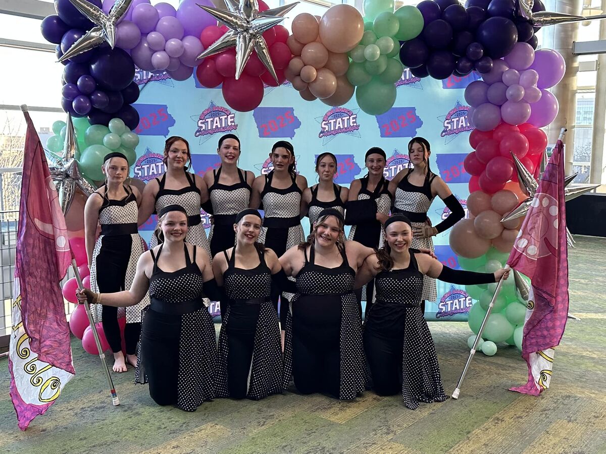 Team photo of Creston Community High School Winterguard