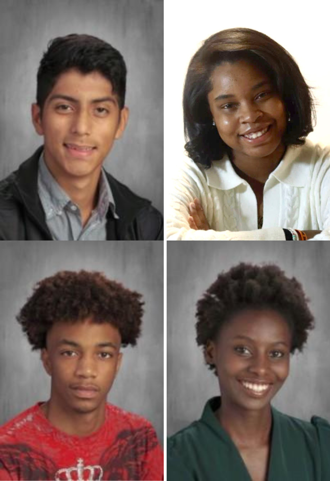 Antony Arostegui, Ciaijah Ragland, Kevohn Rush, and Olga Salama.