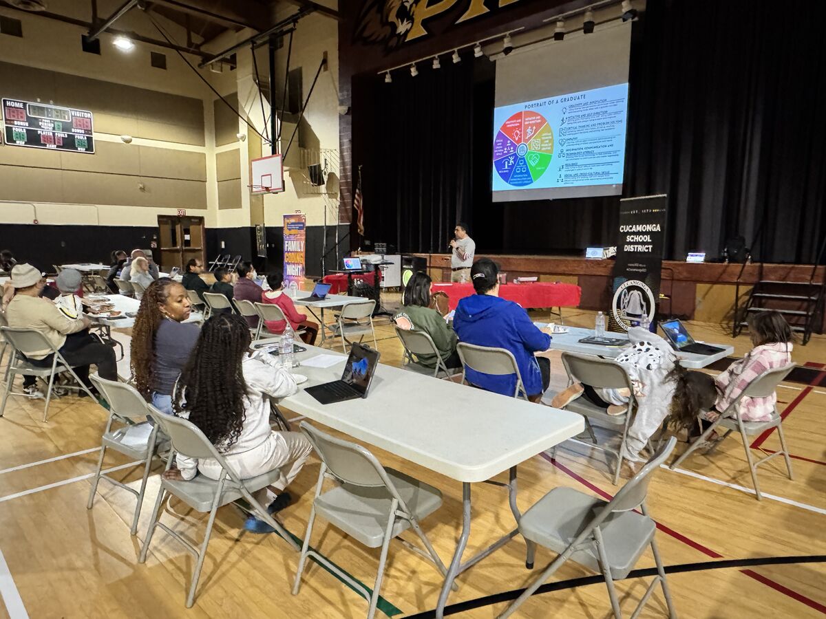 Image of Family Coding Night participants at RCMS