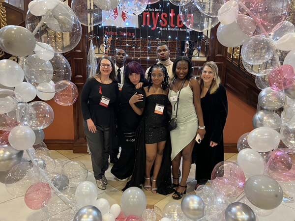 Students and staff during conference.