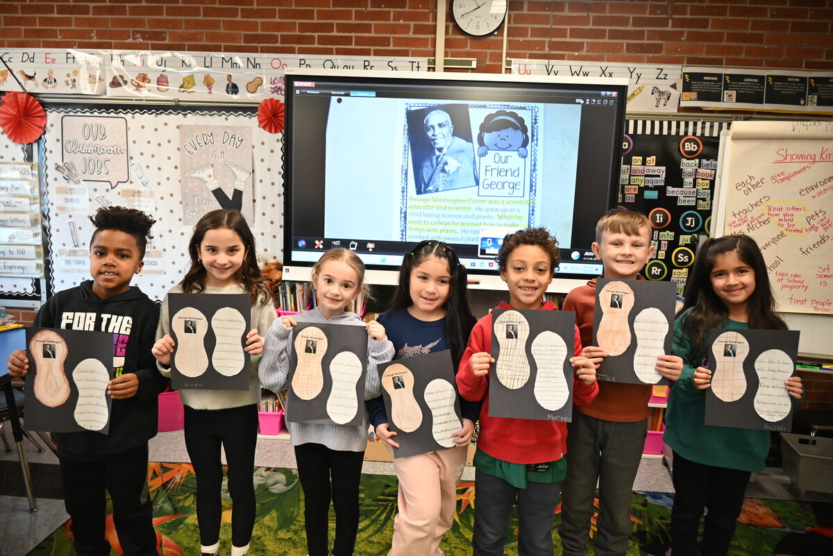 Second graders in Ms. Owens’ class at Woods Road Elementary School.