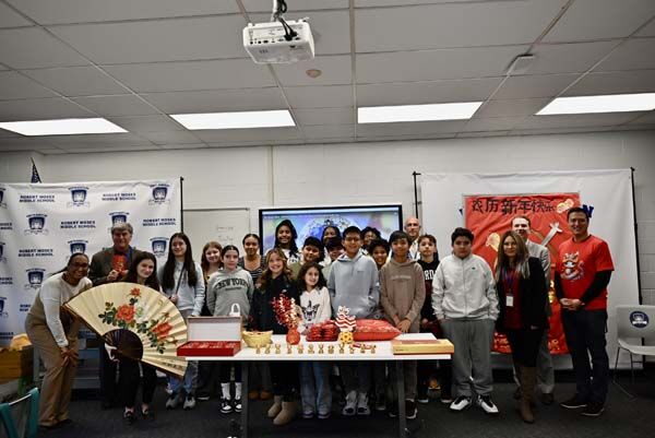 Robert Moses student at afterschool Lunar New Year celebration.