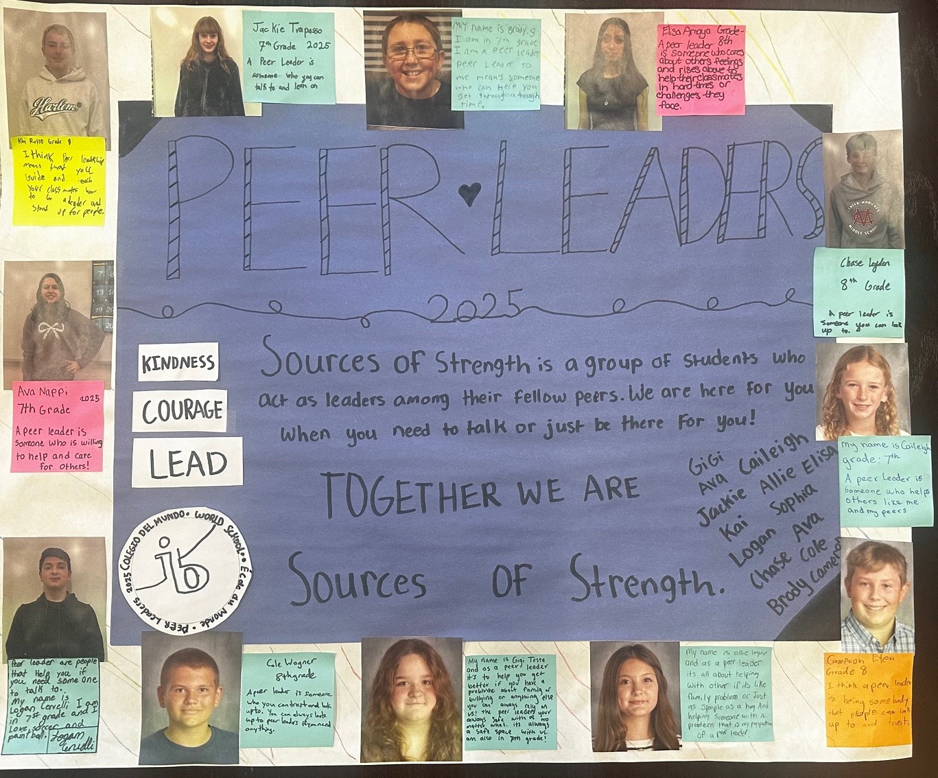 Sources of Strength peer leaders decorated the Center Moriches Middle School in order to promote mental health.