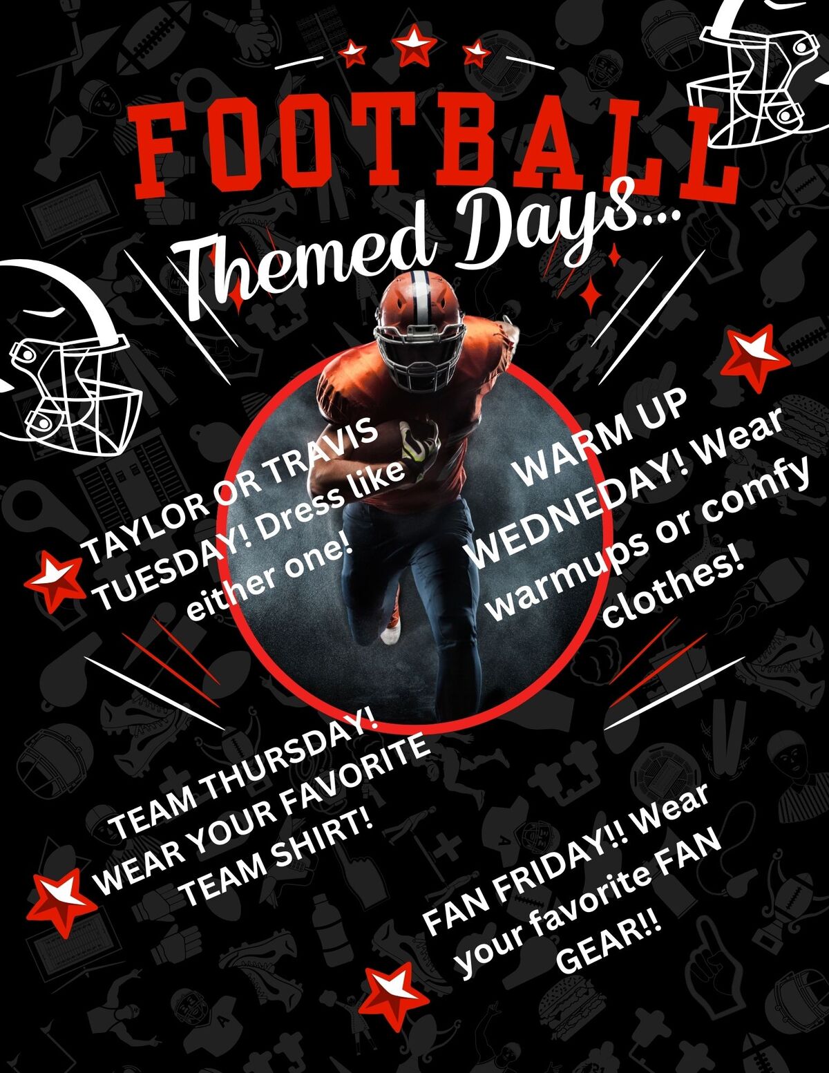 Super Bowl Spirit Week this week!