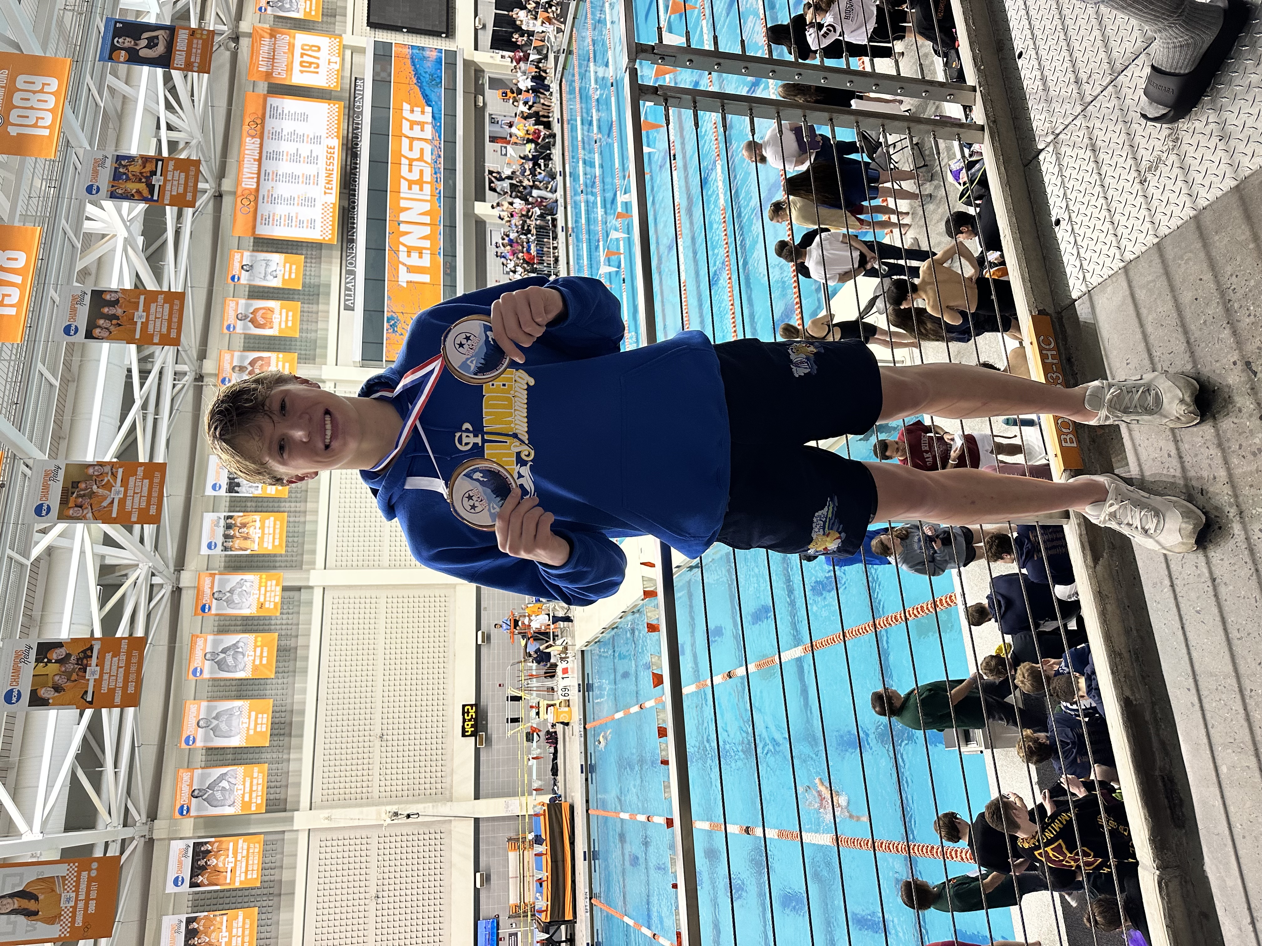 Kuba Shaw with both of his 3rd Place Medals