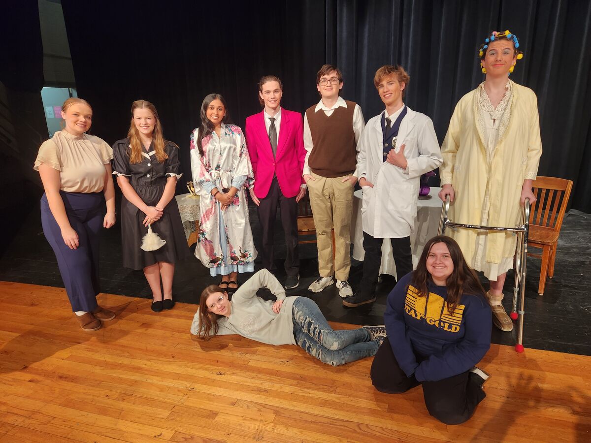 Photo of the one-act group that will be performing at the All-State festival