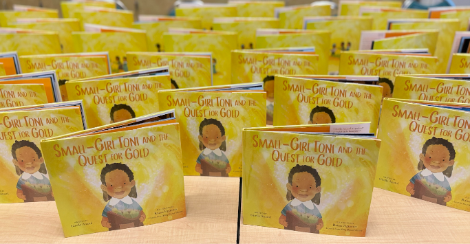 Image of the book "Small Girl Toni and the Quest for Gold" 