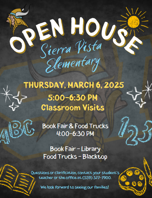 SIERRA VISTA OPEN HOUSE NIGHT FLYER