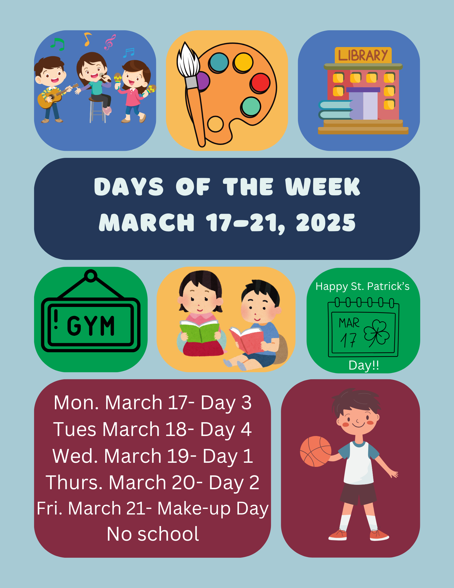 Days of the week!