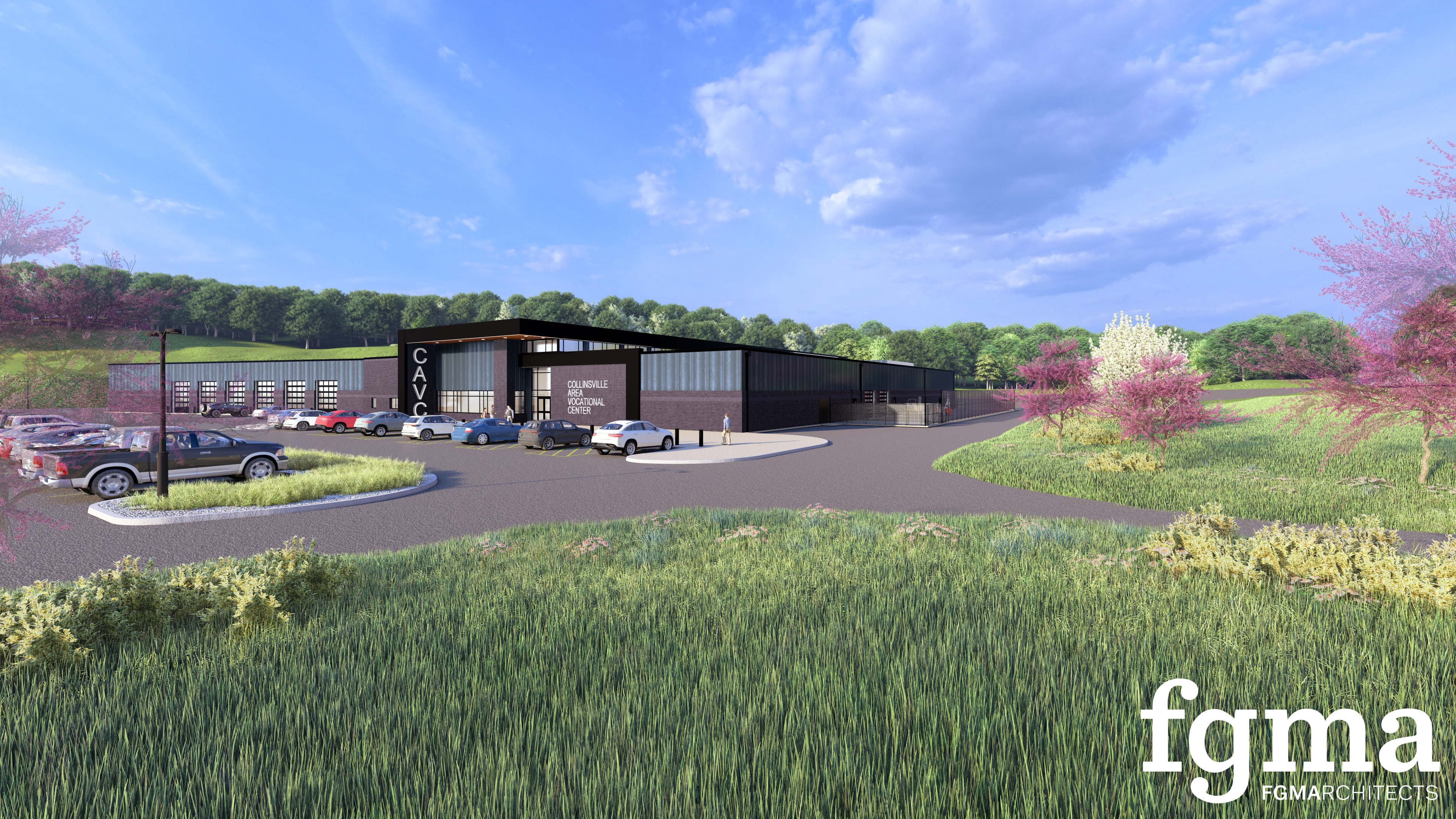 Rendering of Exterior of new CAVC building
