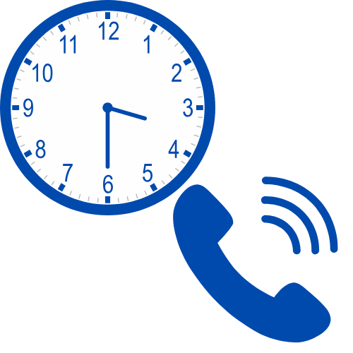 Image of clock and phone