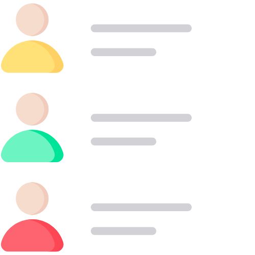 Image representing a contact list