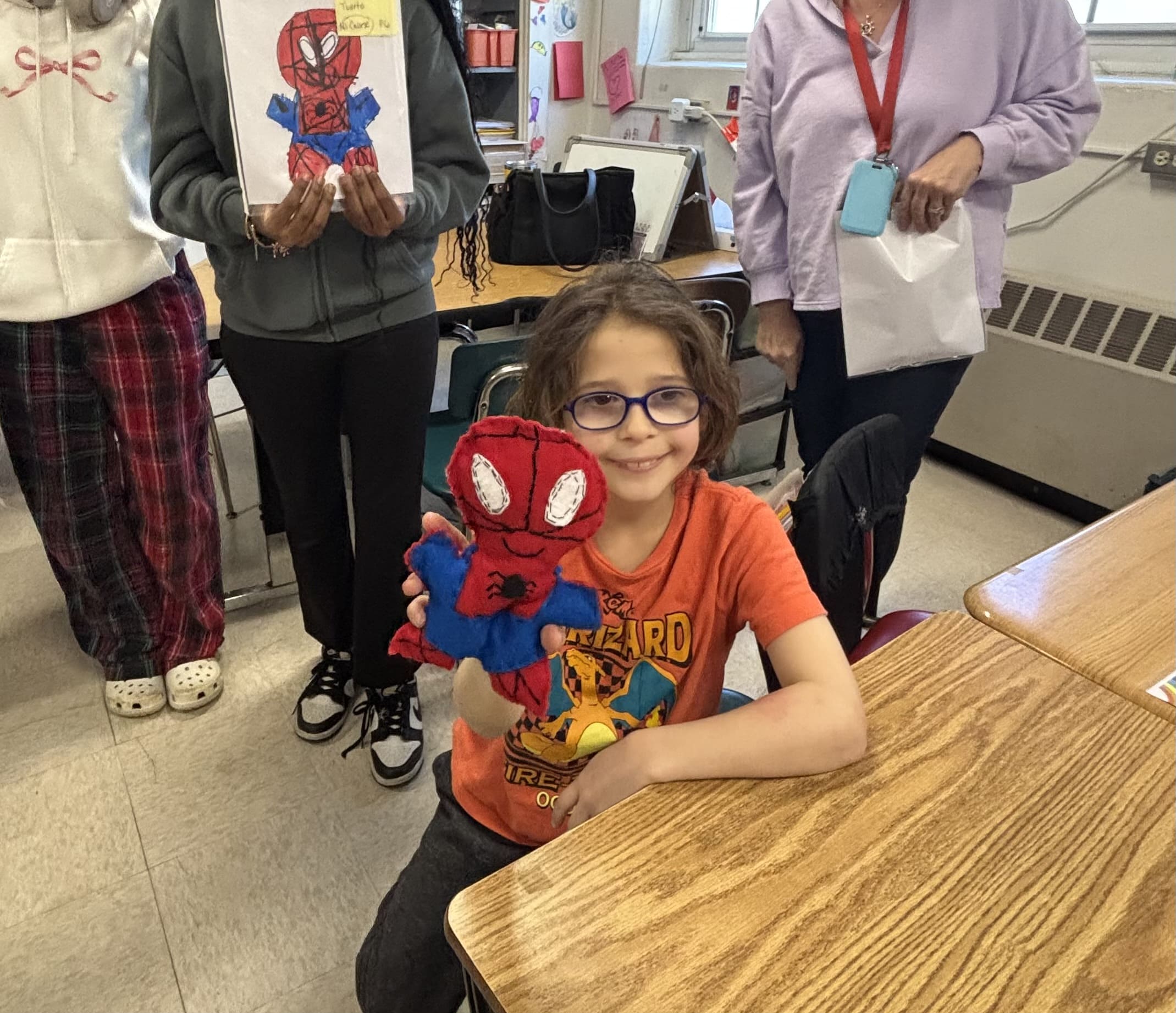 Center Moriches second and sixth graders collaborated on a special Monster Match activity.