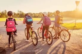 Kids riding Bicycles