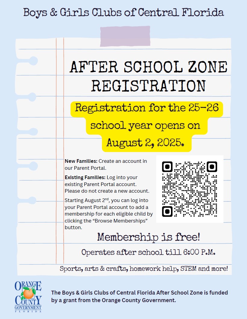 Boys and Girls Club After School Zone