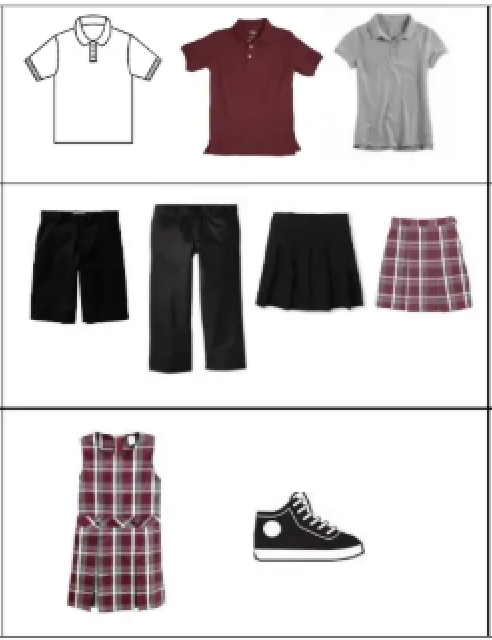 polos, pants and jumper