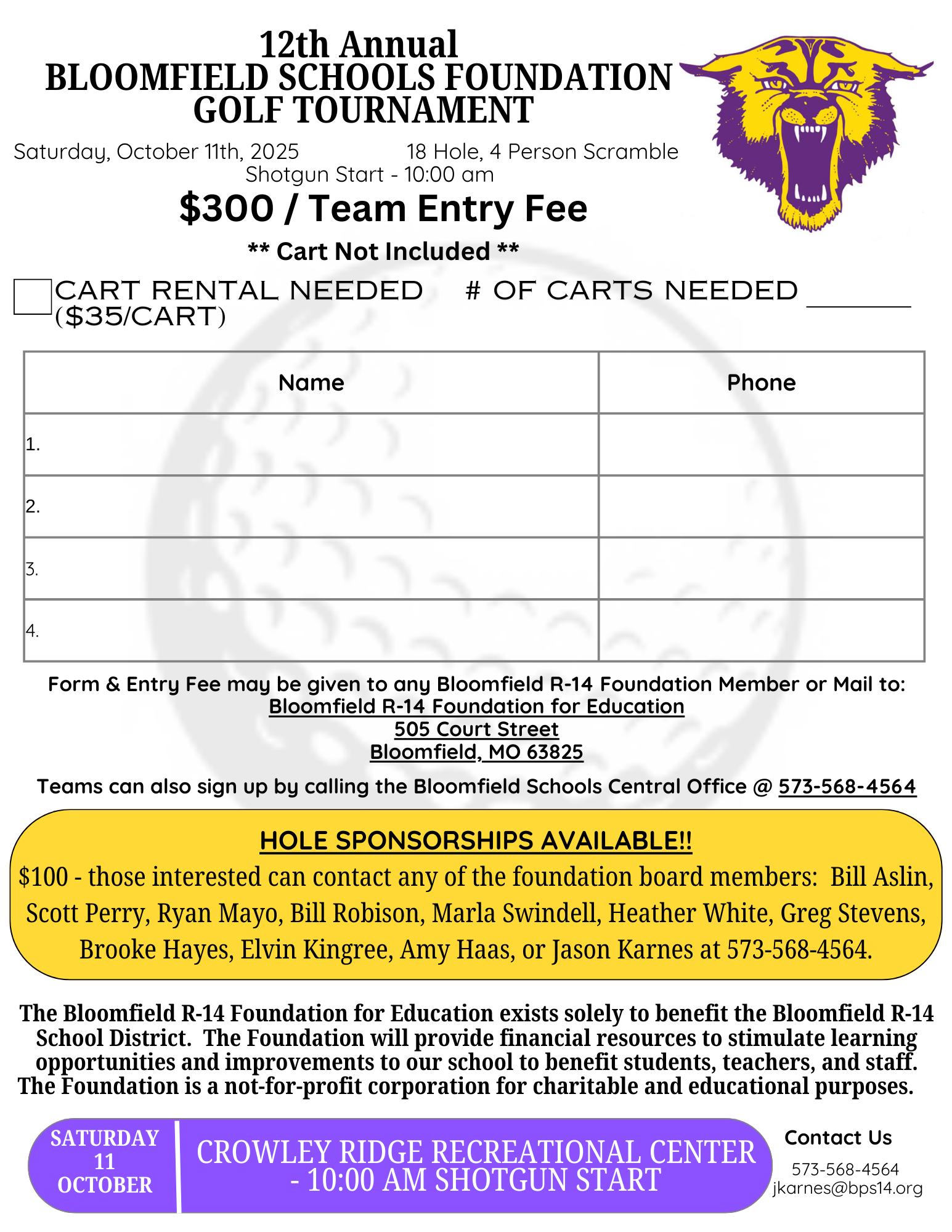 Golf Tournament Flyer
