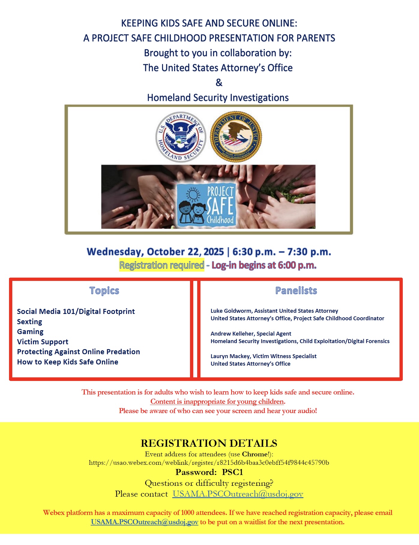 Internet Safety Webinar