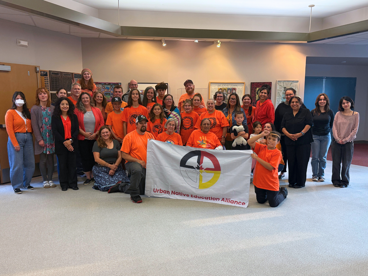 Community members gathered in support of Every Child Matters Day