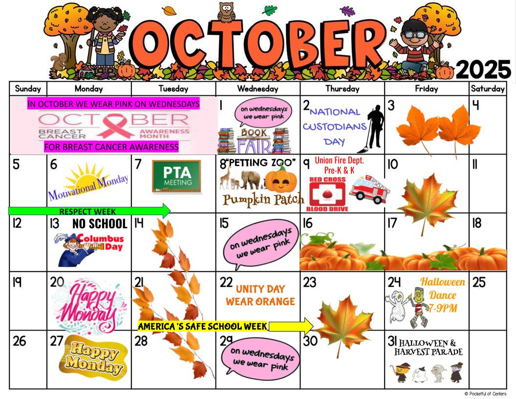 Oct calendar