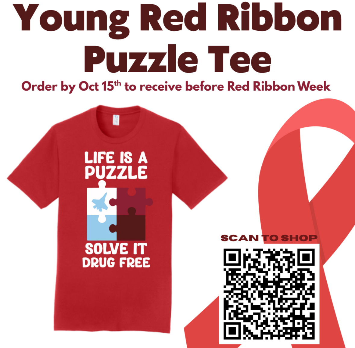 Red Ribbon Week Shirts