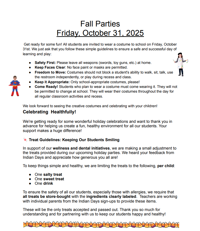 Harvest Parties & Parade