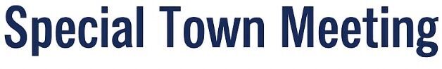 Southborough Town Logo: Special Town Meeting