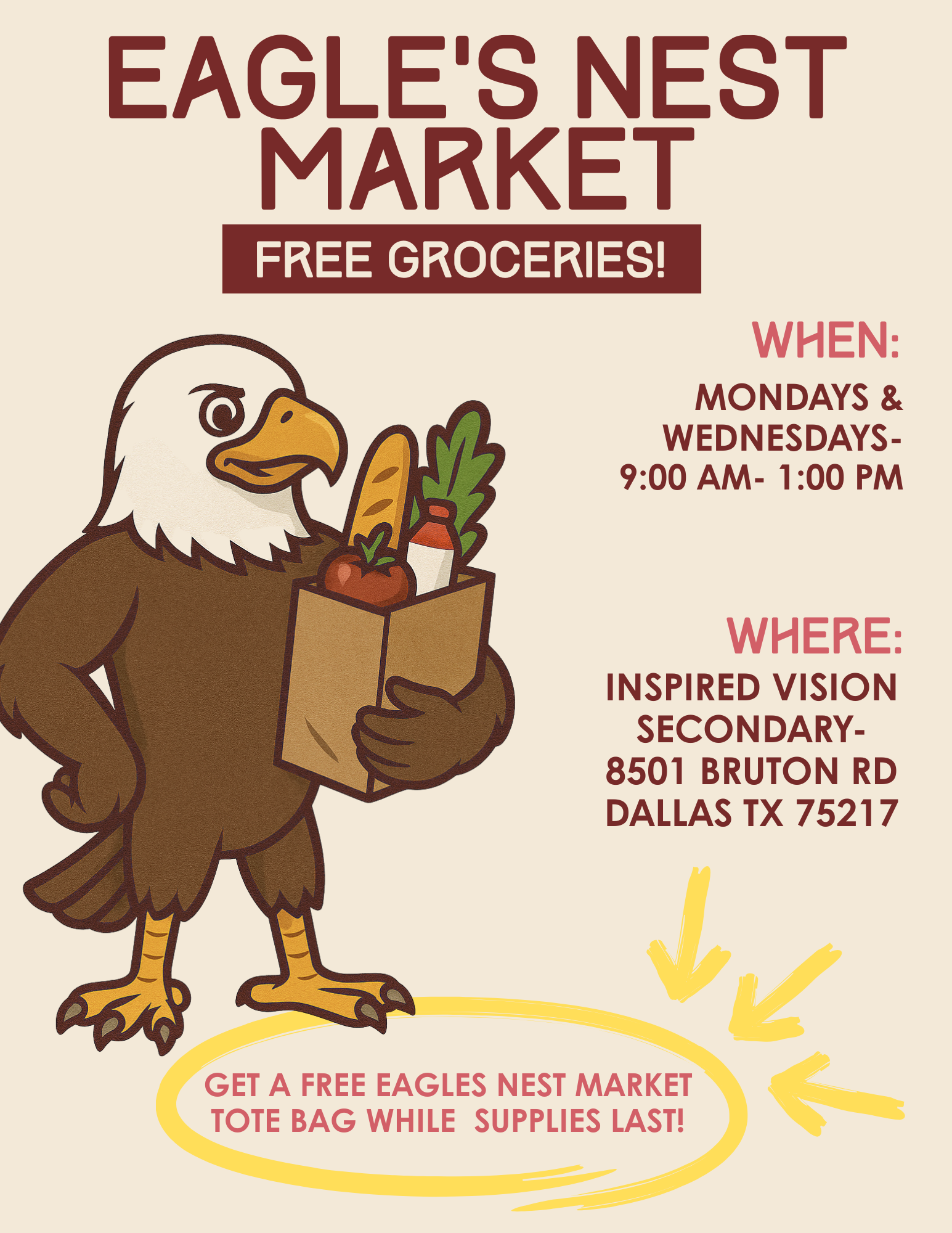 Eagle's Nest Market- FREE Food Pantry