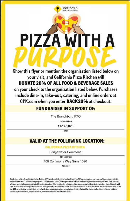 Pizza fundraiser