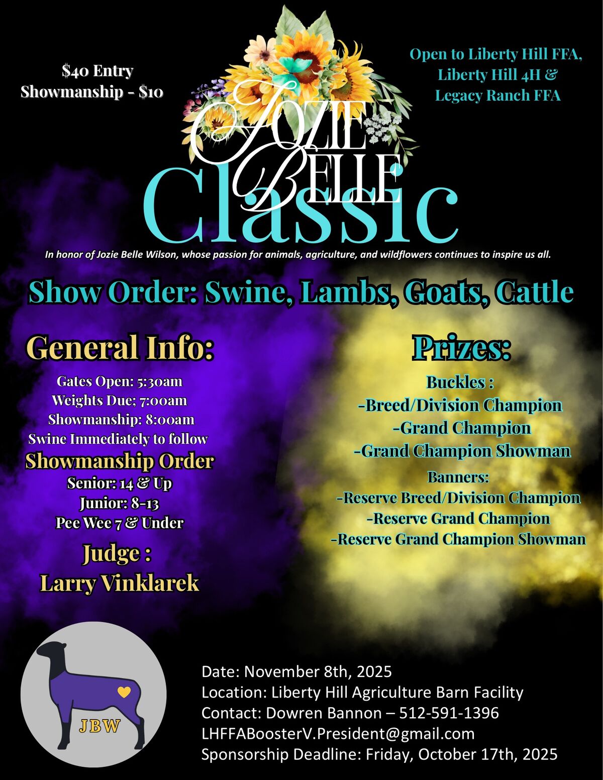Jozie Belle Classic show details