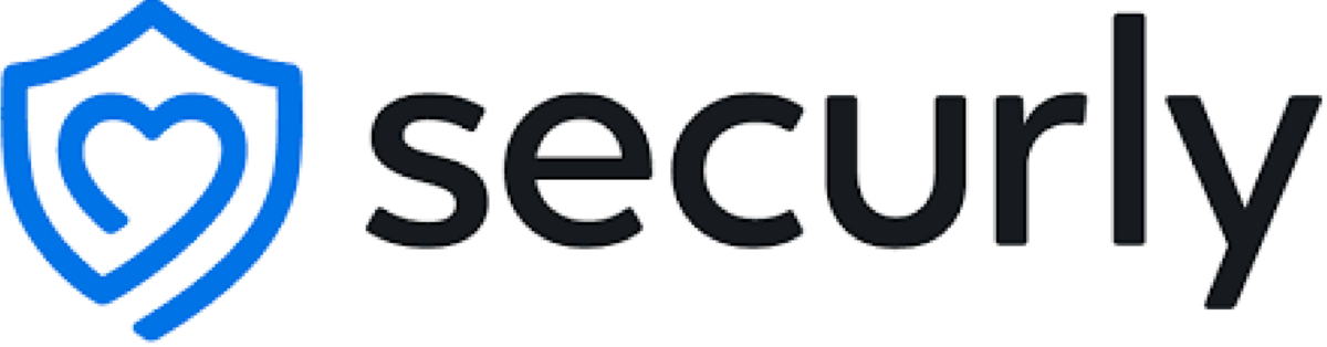 The Securly logo features a blue shield with a heart inside, and the word 'securly'.