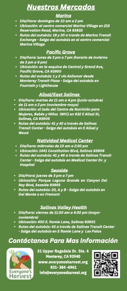 Everyone's Harvest Program Information