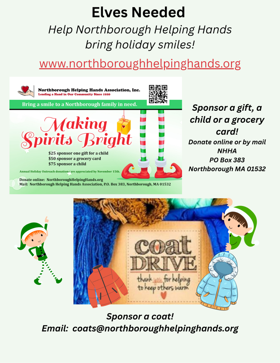 northborough helping hands making spirits bright 2025 campaign flyer