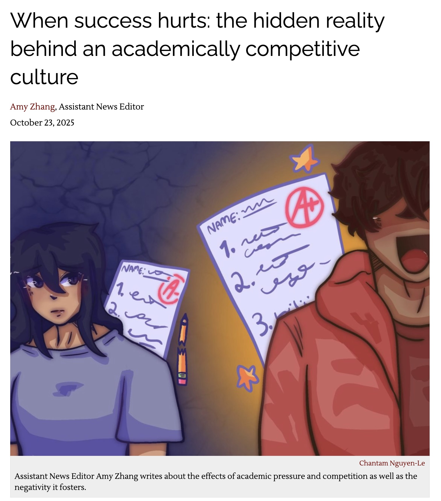 Amy Zhang, Assistant News Editor