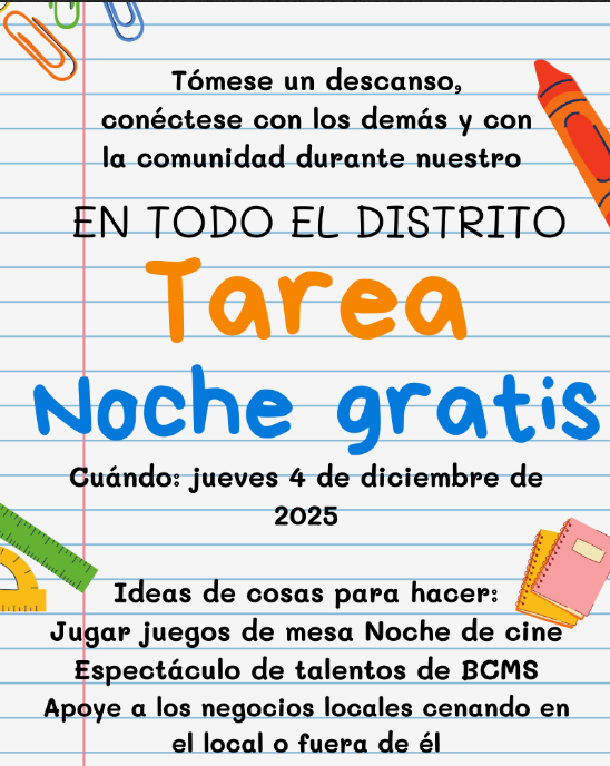 no homework night spanish