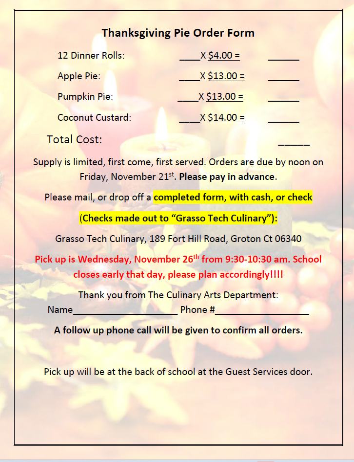 Thanksgiving Pie Orders Now Open – Limited Supply!