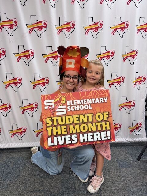 1st grade Student of the Month is Hadley Bird in Mrs. Roberds' class.